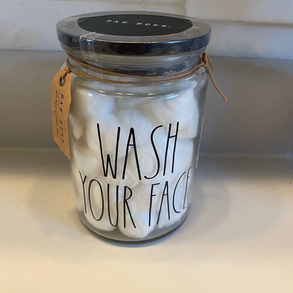 Rae Dunn Wash Your Face Jar